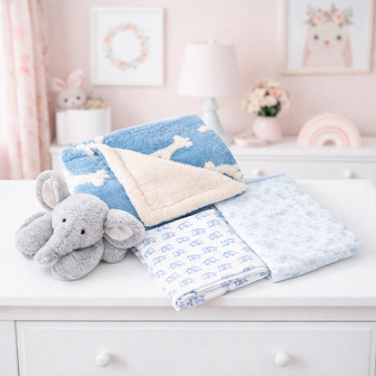 Set de Frasadas para Bebé 3 Piezas con Peluche