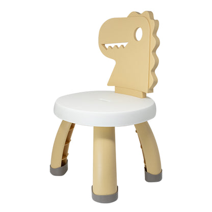 Silla de Plástico Infantil con Respaldo de Dinosaurio