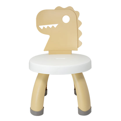 Silla de Plástico Infantil con Respaldo de Dinosaurio