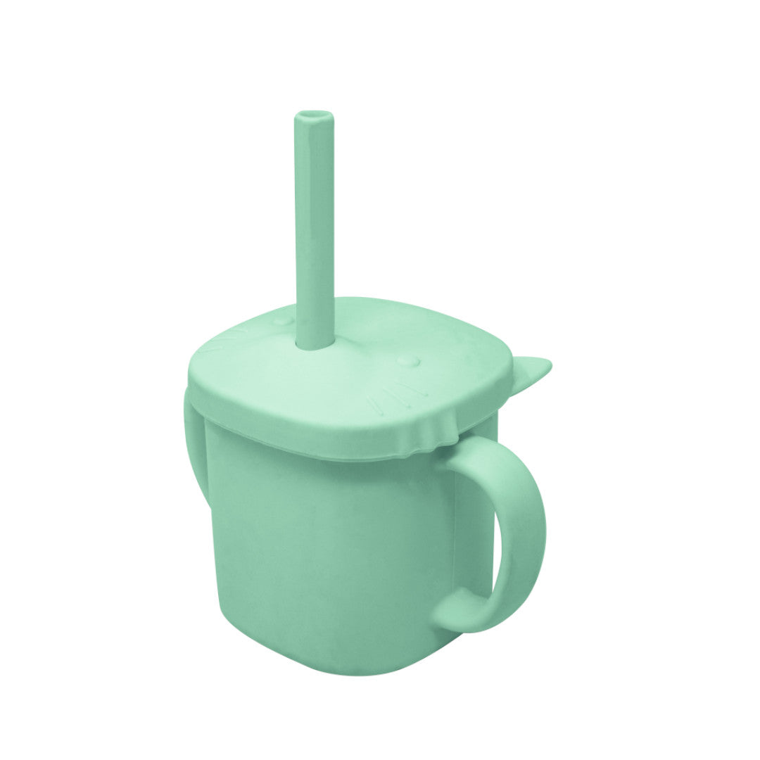 Vaso de Aprendizaje con Popote Gatito Menta- 200 ml