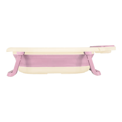 Bañera Plegable para Bebé Rosa con Termómetro Digital