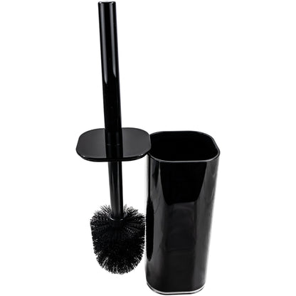 Set de Accesorios para Baño Negro/Transparente Acrílico -  5 Piezas