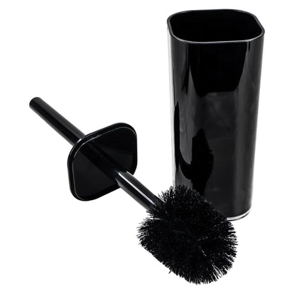 Set de Accesorios para Baño Negro/Transparente Acrílico -  5 Piezas