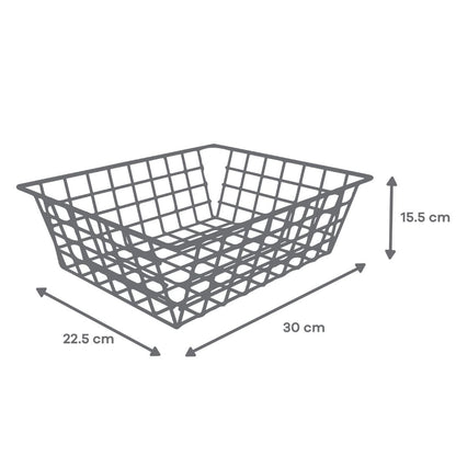 Cesta Metalica Dorada con Funda de Tela