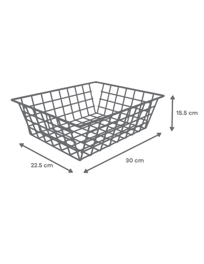 Cesta Metalica Dorada con Funda de Tela