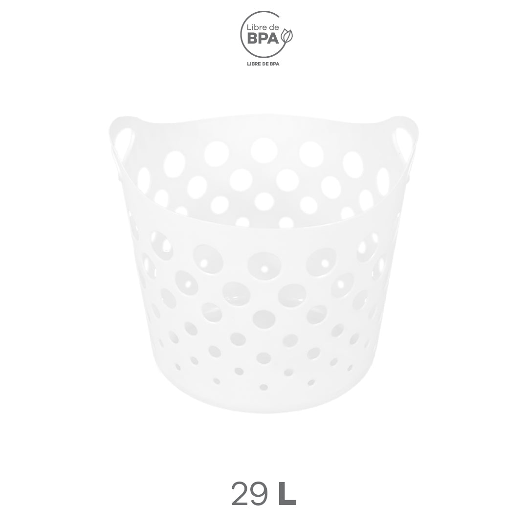 Cesto para Ropa Blanco
