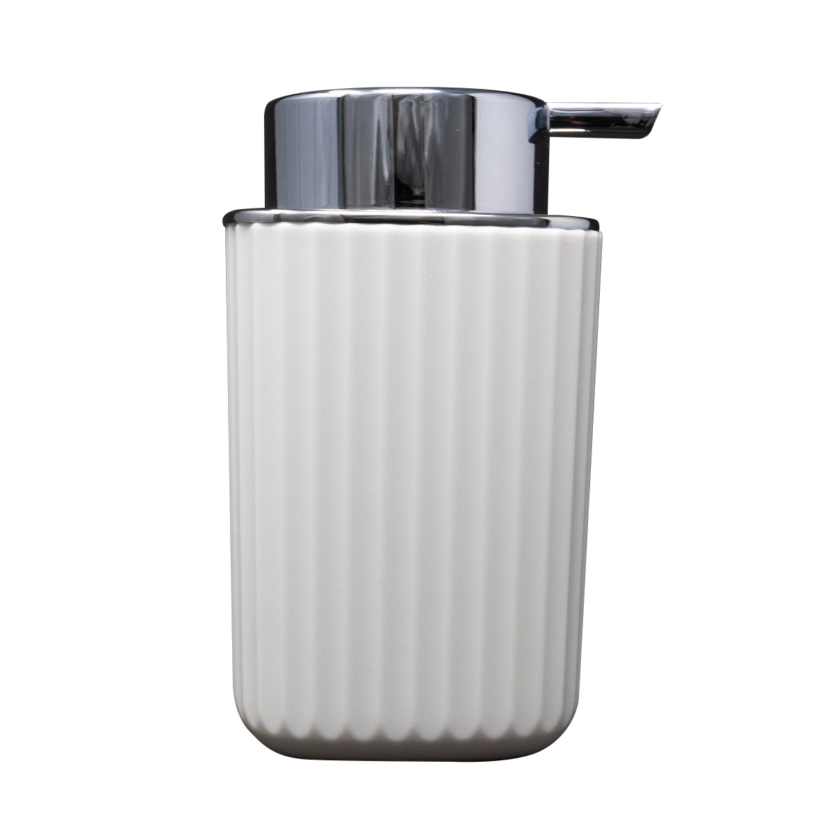 Dispensador Blanco C/Tapa Plata
