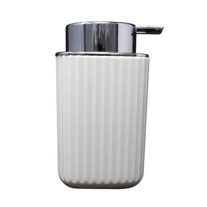 Dispensador Blanco C/Tapa Plata