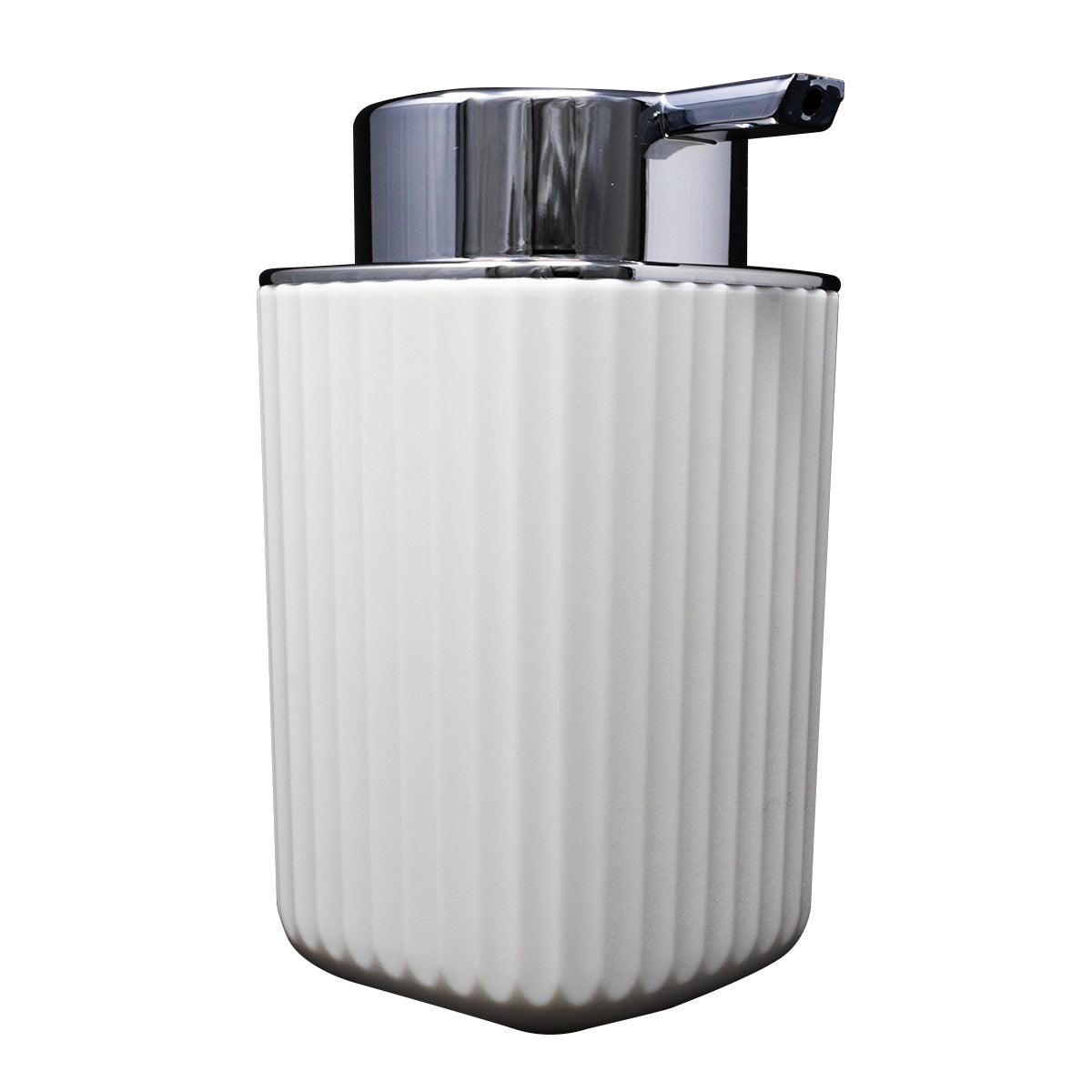 Dispensador Blanco C/Tapa Plata