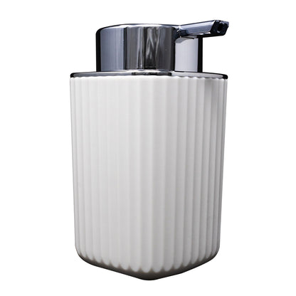 Dispensador Blanco C/Tapa Plata