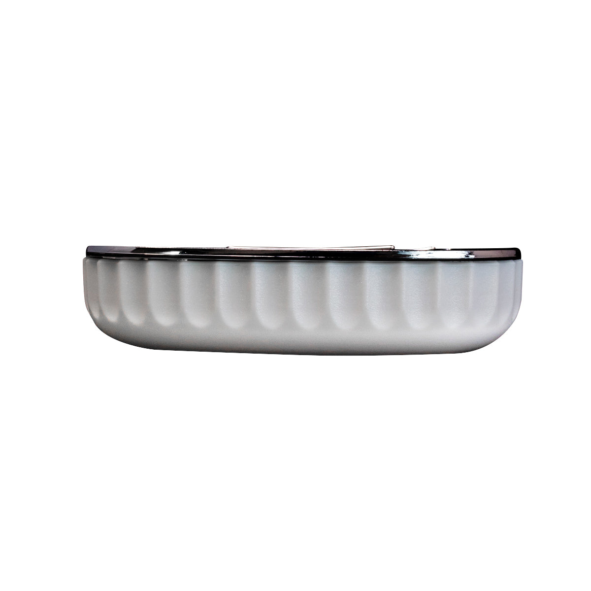 Jabonera Cromada / Blanca – Estilo Moderno y Elegante para tu Baño