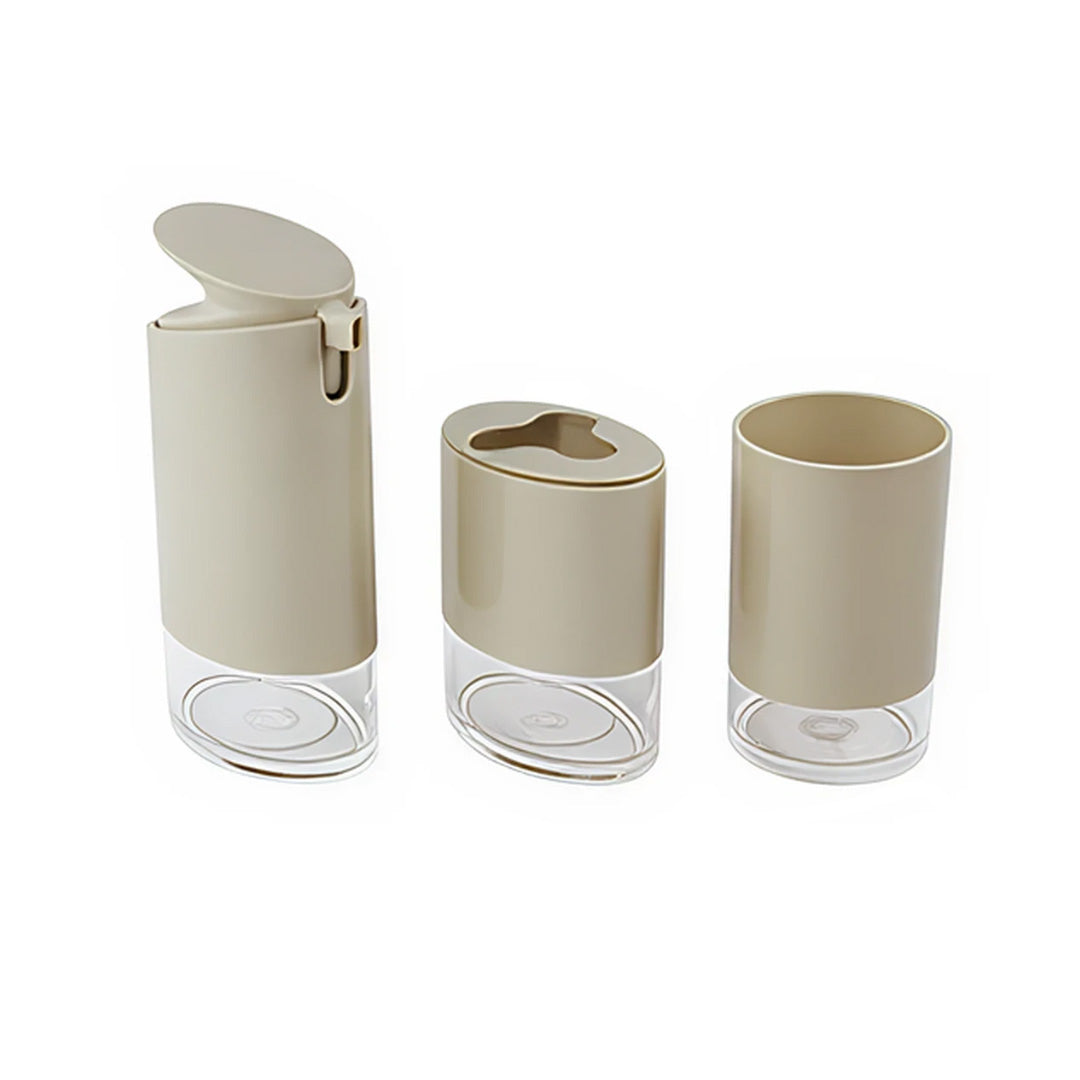 Set de Accesorios para Baño Color Beige - 3 Piezas