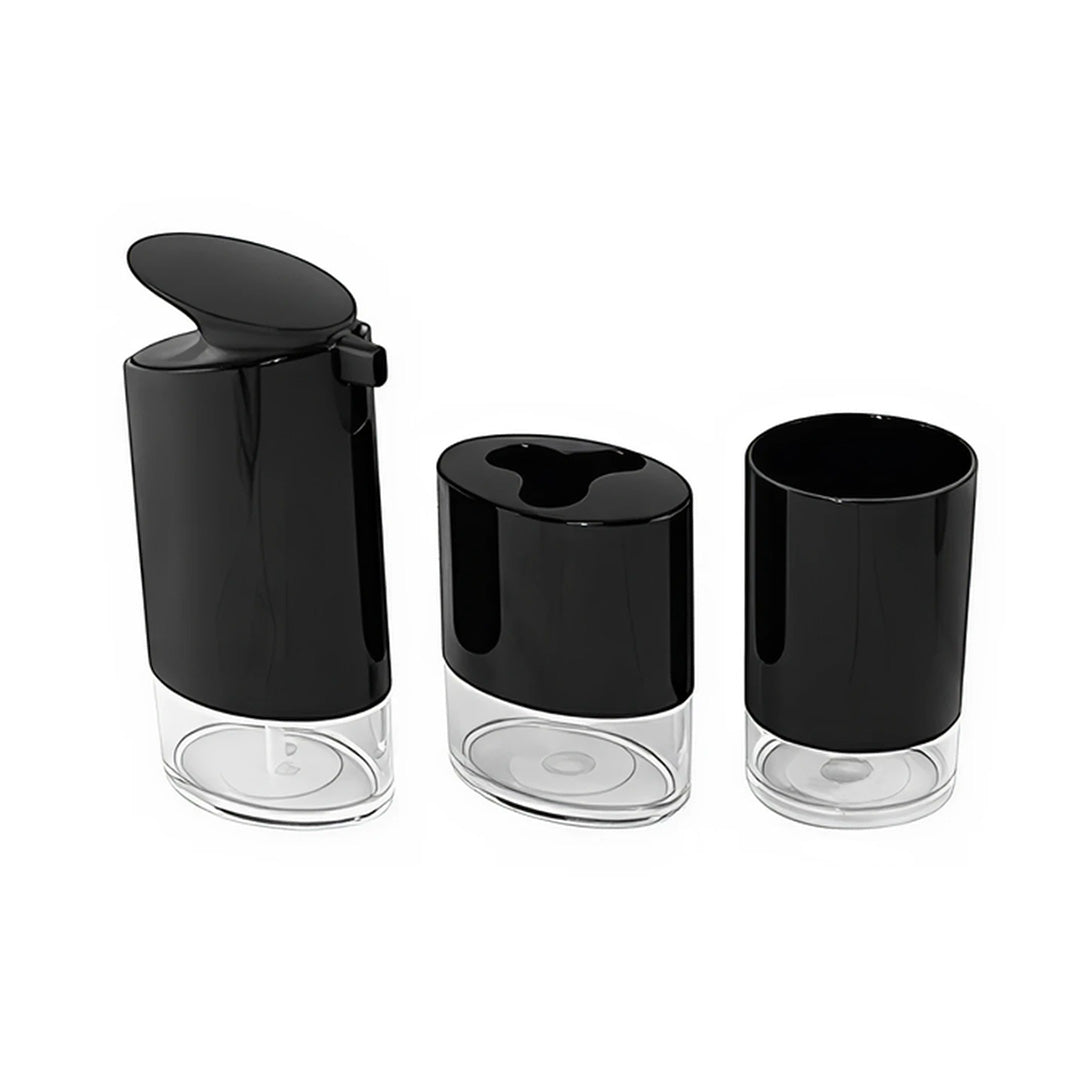 Set de Accesorios para Baño Color Negro - 3 Piezas