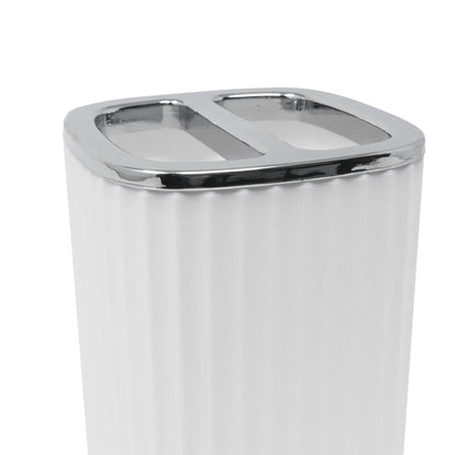 Organizador Dental de Bambú - Blanco
