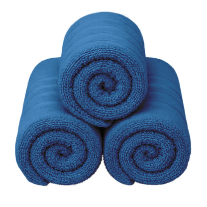 Set de 3 Toallas de Baño Grande 70x140 cm - Color Azul Marino