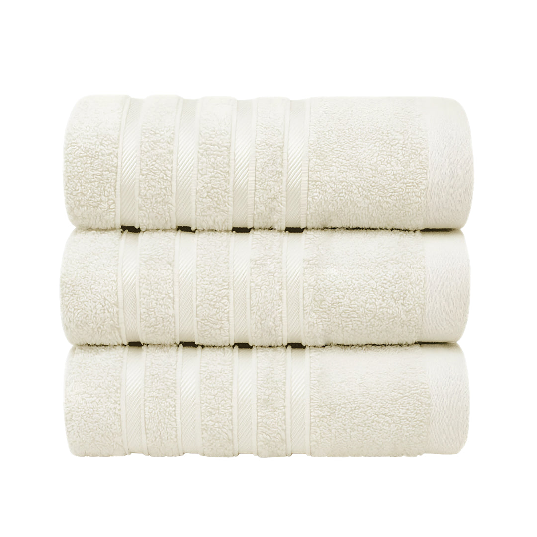 Set de 3 Toallas de Baño Grande 70x140 cm - Color Beige