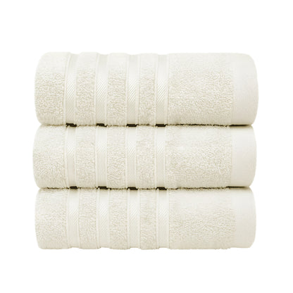 Set de 3 Toallas de Baño Grande 70x140 cm - Color Beige