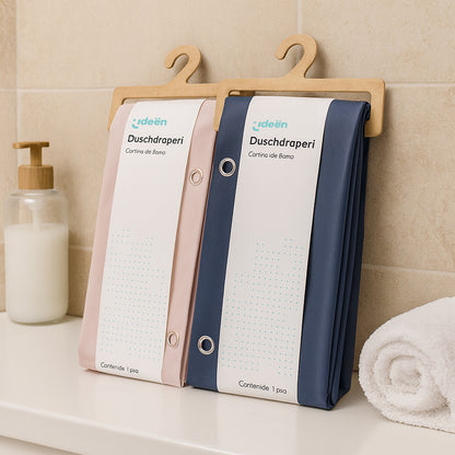 Juego de 2 Cortinas de Baño - Color Rosa y Azul