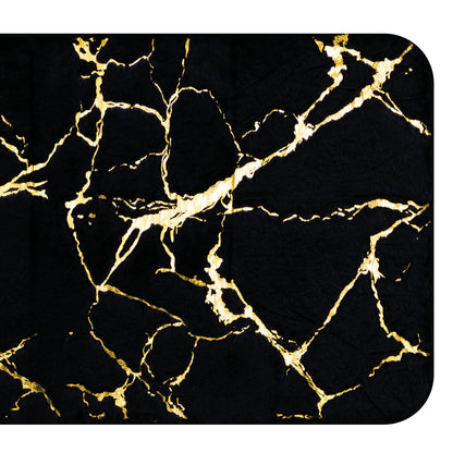Tapete de Baño Negro con Dorado "Bath"