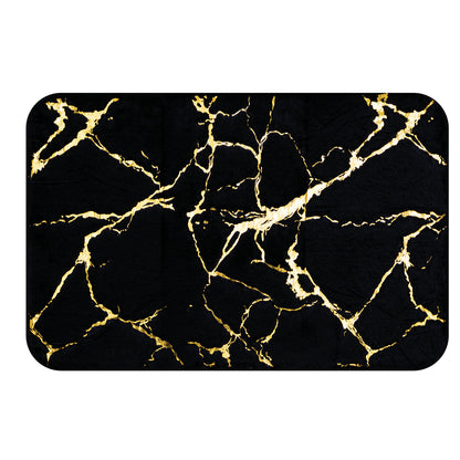 Tapete de Baño Negro con Dorado "Bath"