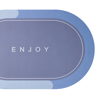 Tapete de Baño Absorbente - Gris y Azul