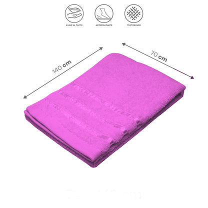 Toalla para Baño Rosa - 70x140 cm