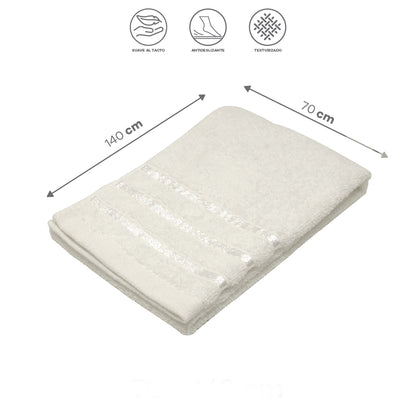 Toalla para Baño Beige - 70x140 cm