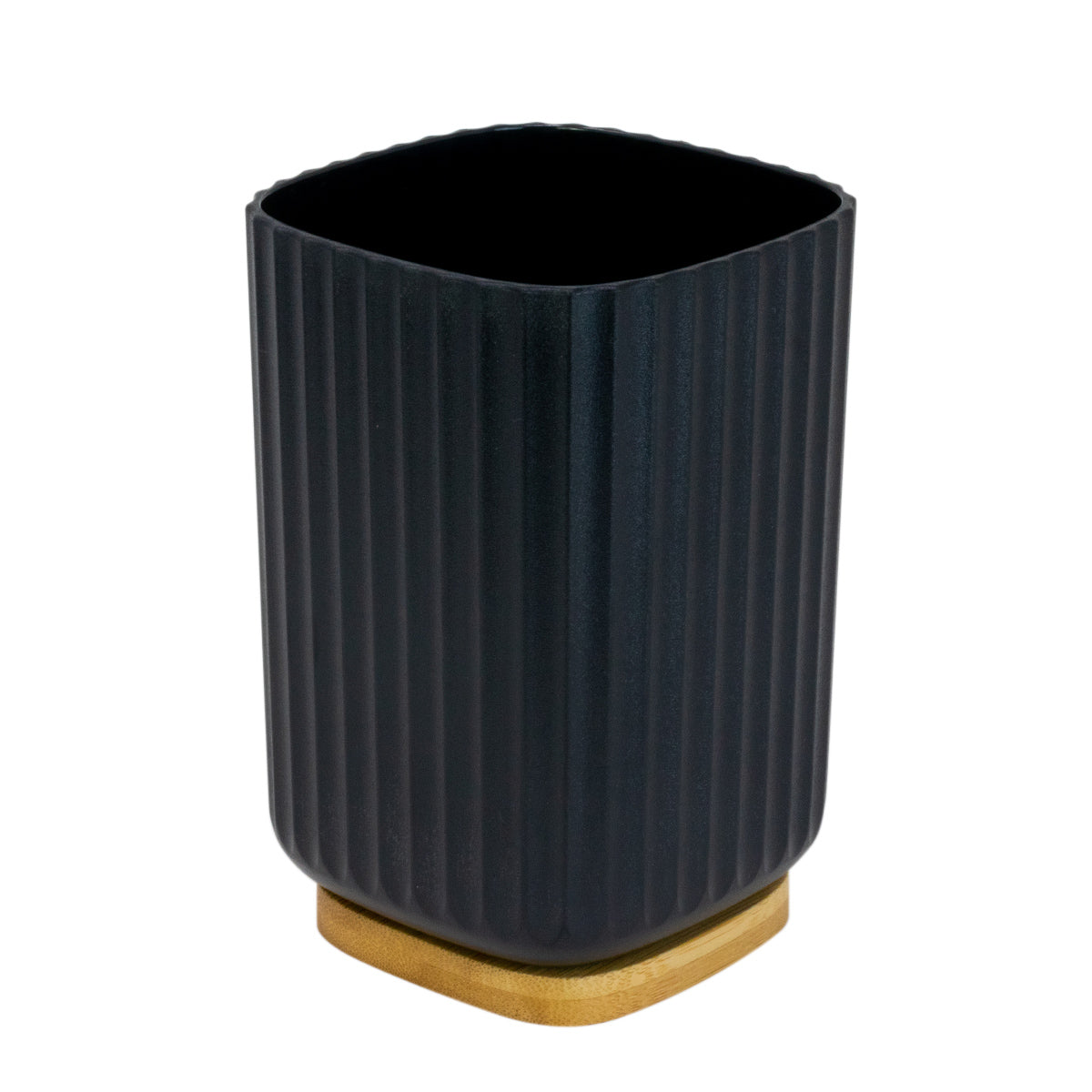 Vaso de Plástico de Bambú para Enjuague - Negro