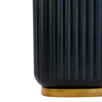 Vaso de Plástico de Bambú para Enjuague - Negro