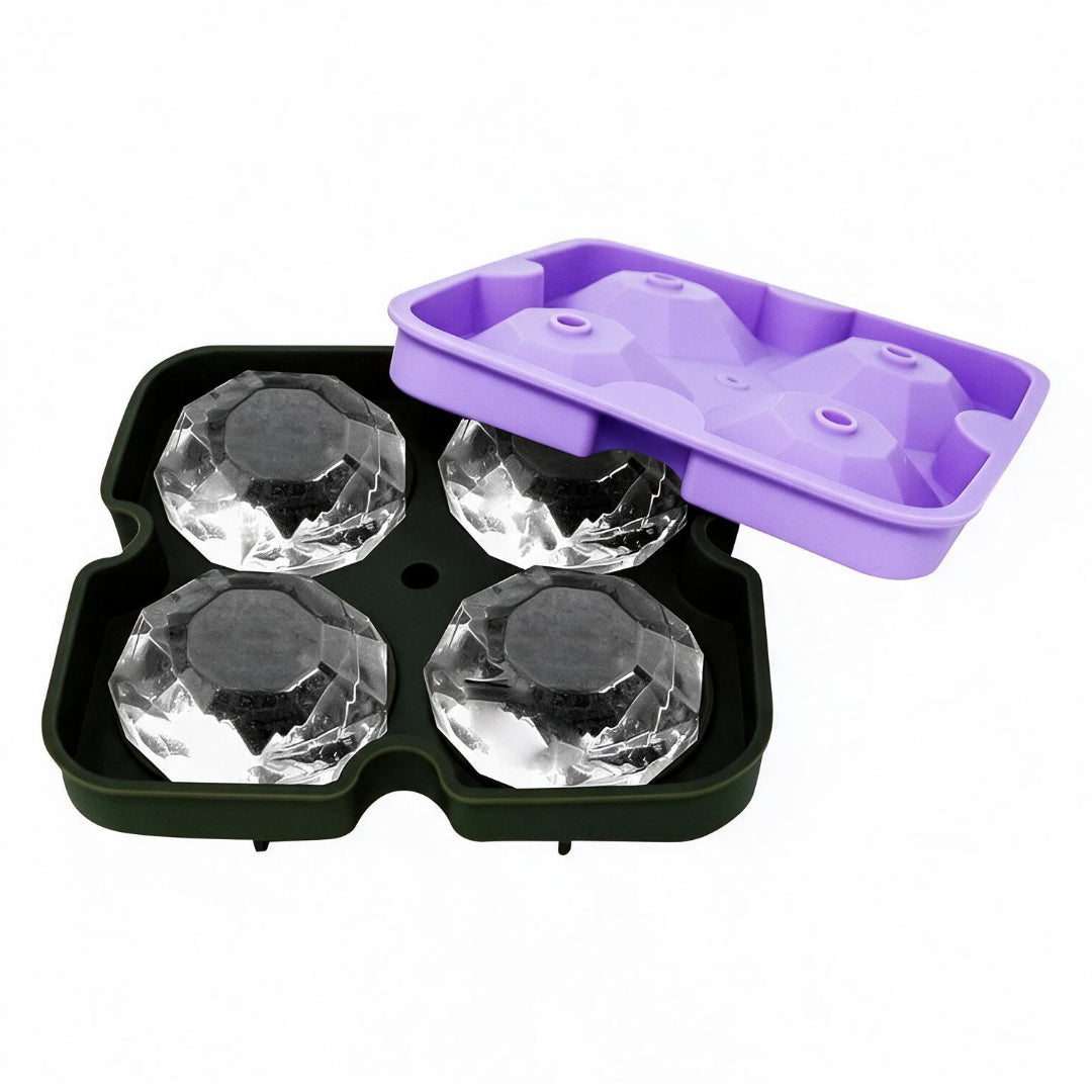 Bandeja para Hielo en Forma de Diamante – 4 Espacios