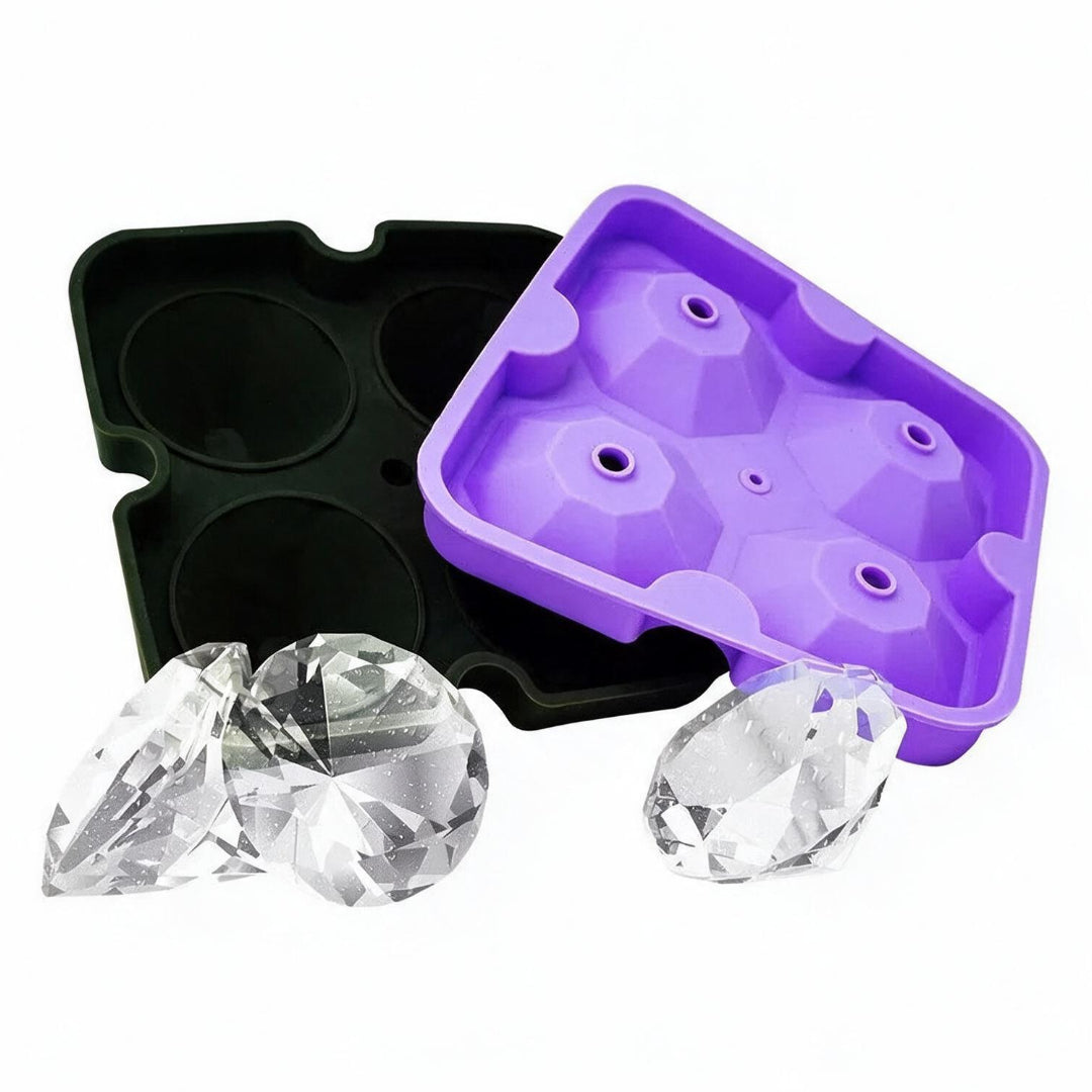 Bandeja para Hielo en Forma de Diamante – 4 Espacios