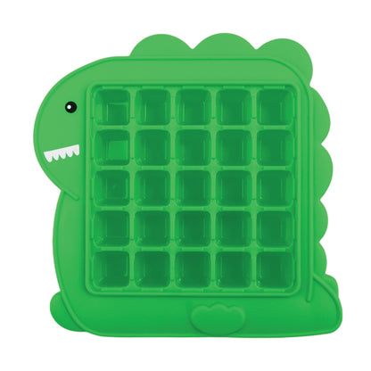 Bandeja para Hielo de Plástico - Dinosaurio Verde