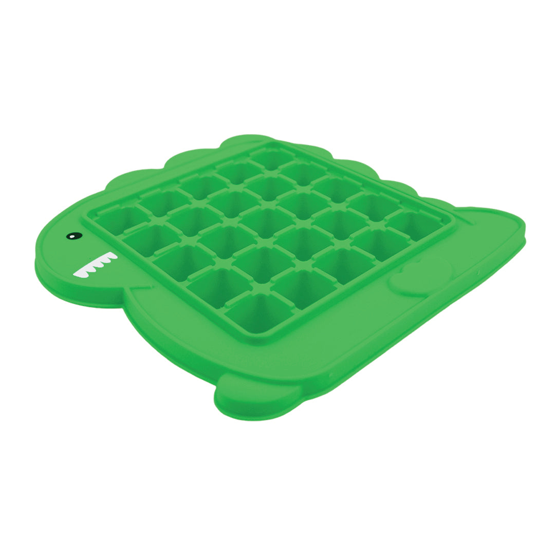 Bandeja para Hielo de Plástico - Dinosaurio Verde