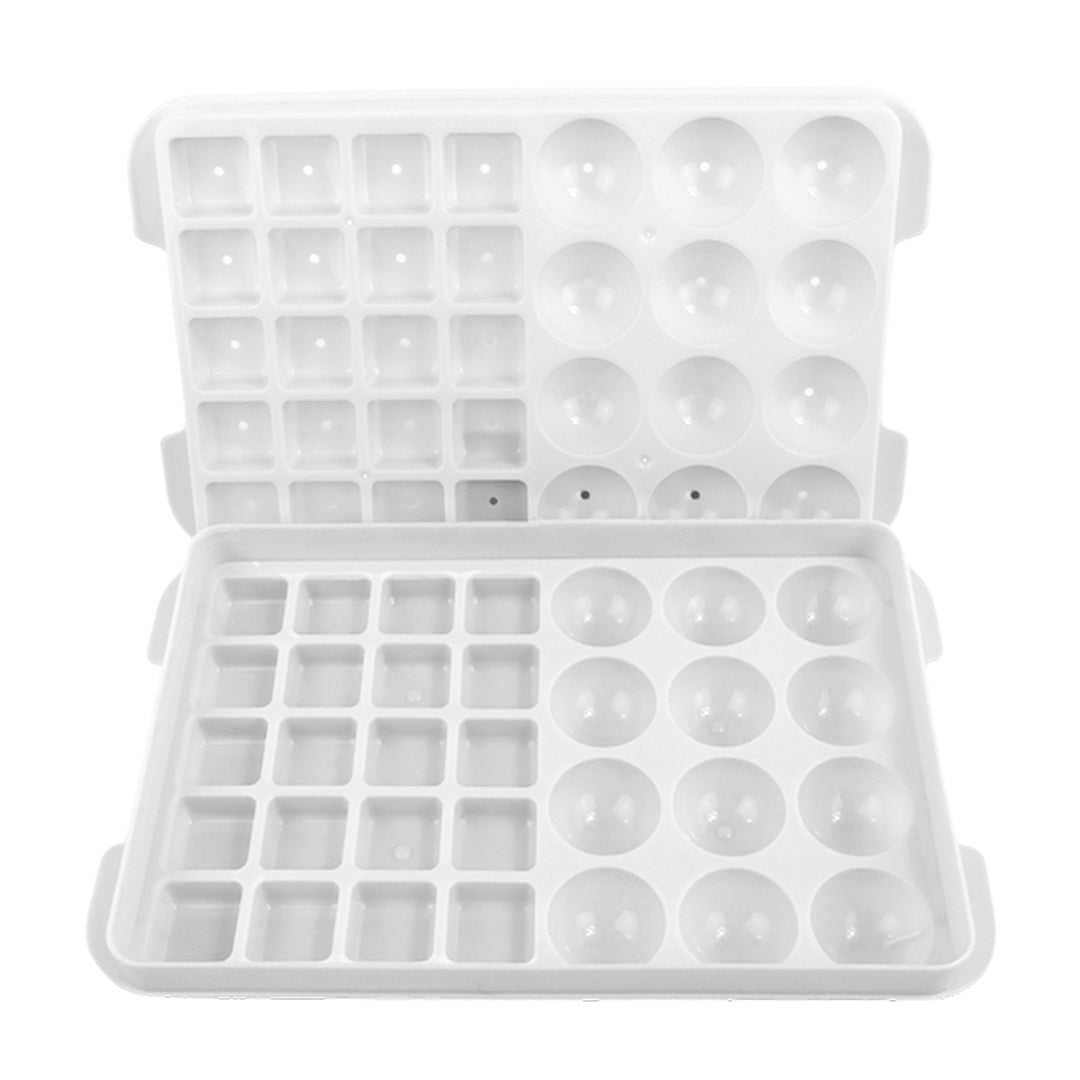 Set de 2 Bandejas para Hielo - Blanco