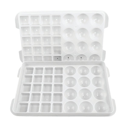 Set de 2 Bandejas para Hielo - Blanco