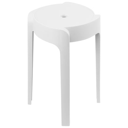 Banco de Plástico Apilable – Color Blanco