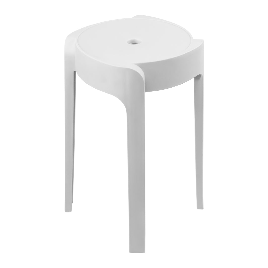 Banco de Plástico Apilable – Color Blanco