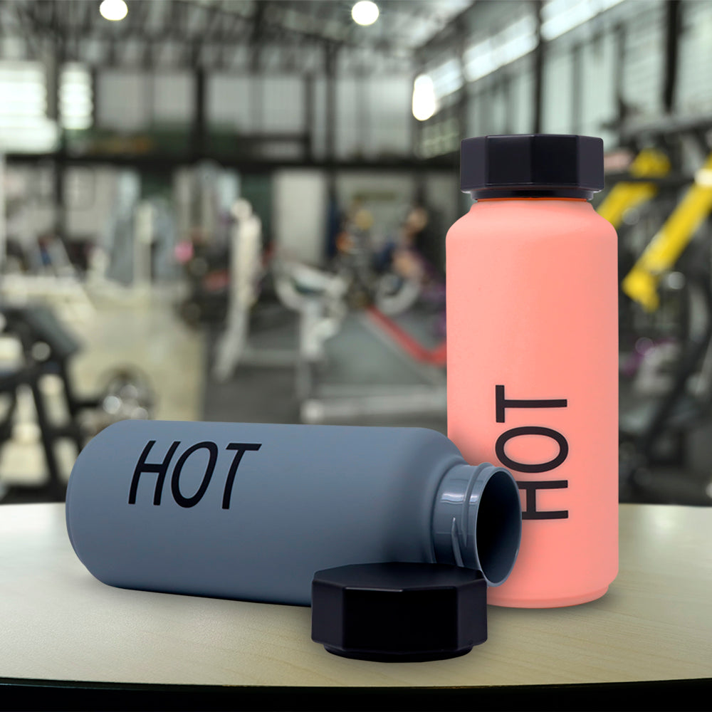 Botella Deportiva  " HOT " Rosa Claro - 500ml