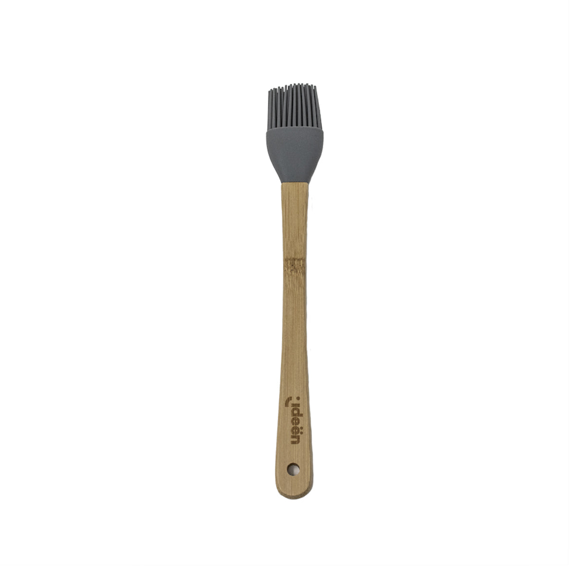 Brocha de Silicona Gris con Mango de Madera