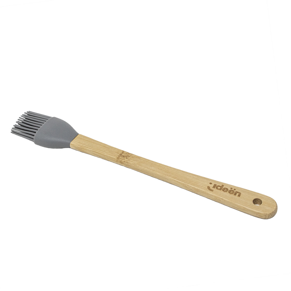 Brocha de Silicona Gris con Mango de Madera