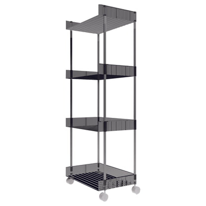 Carrito Organizador Color Gris de 4 Niveles