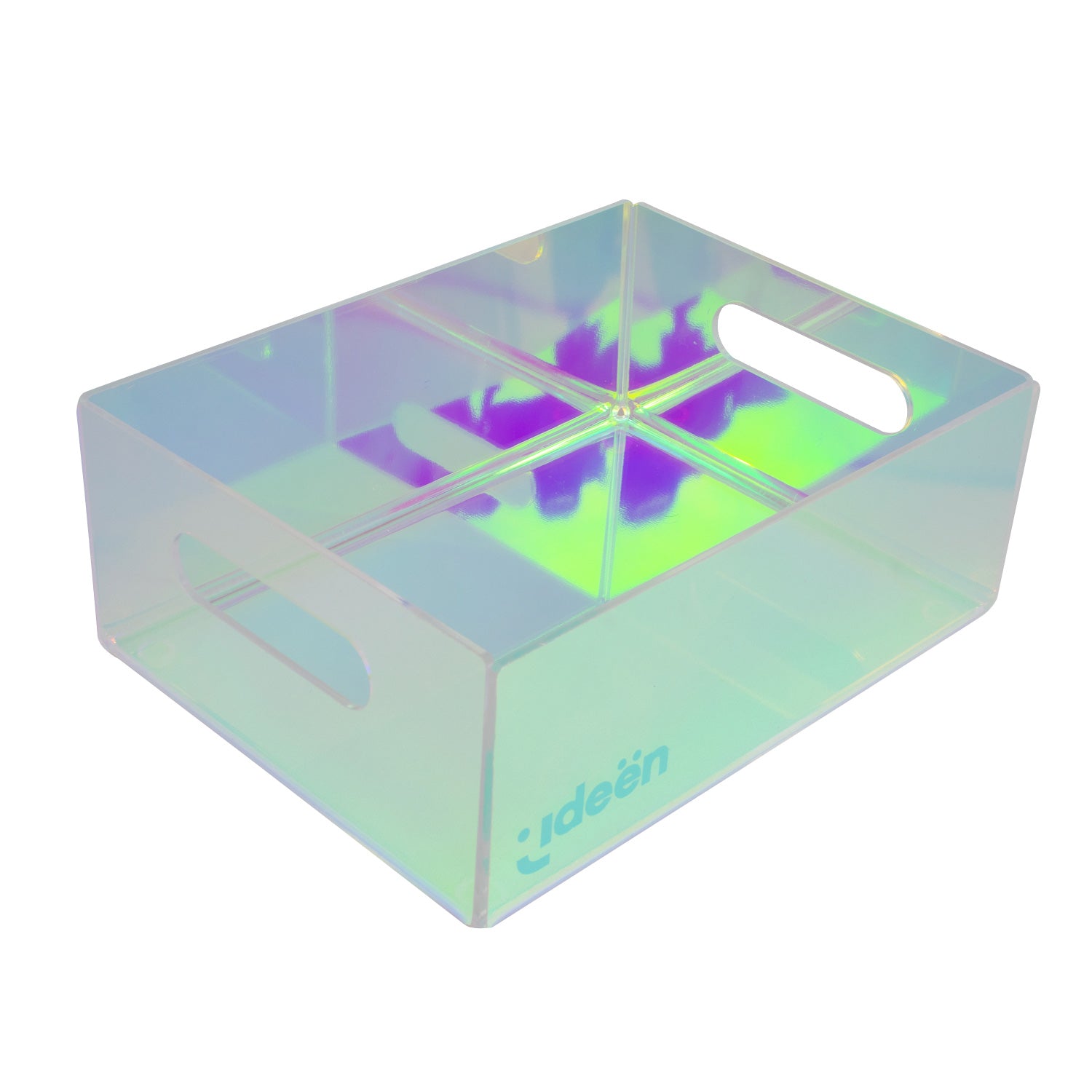 Caja Organizadora Iridiscente con Asas | 8.5x6.5x22 cm