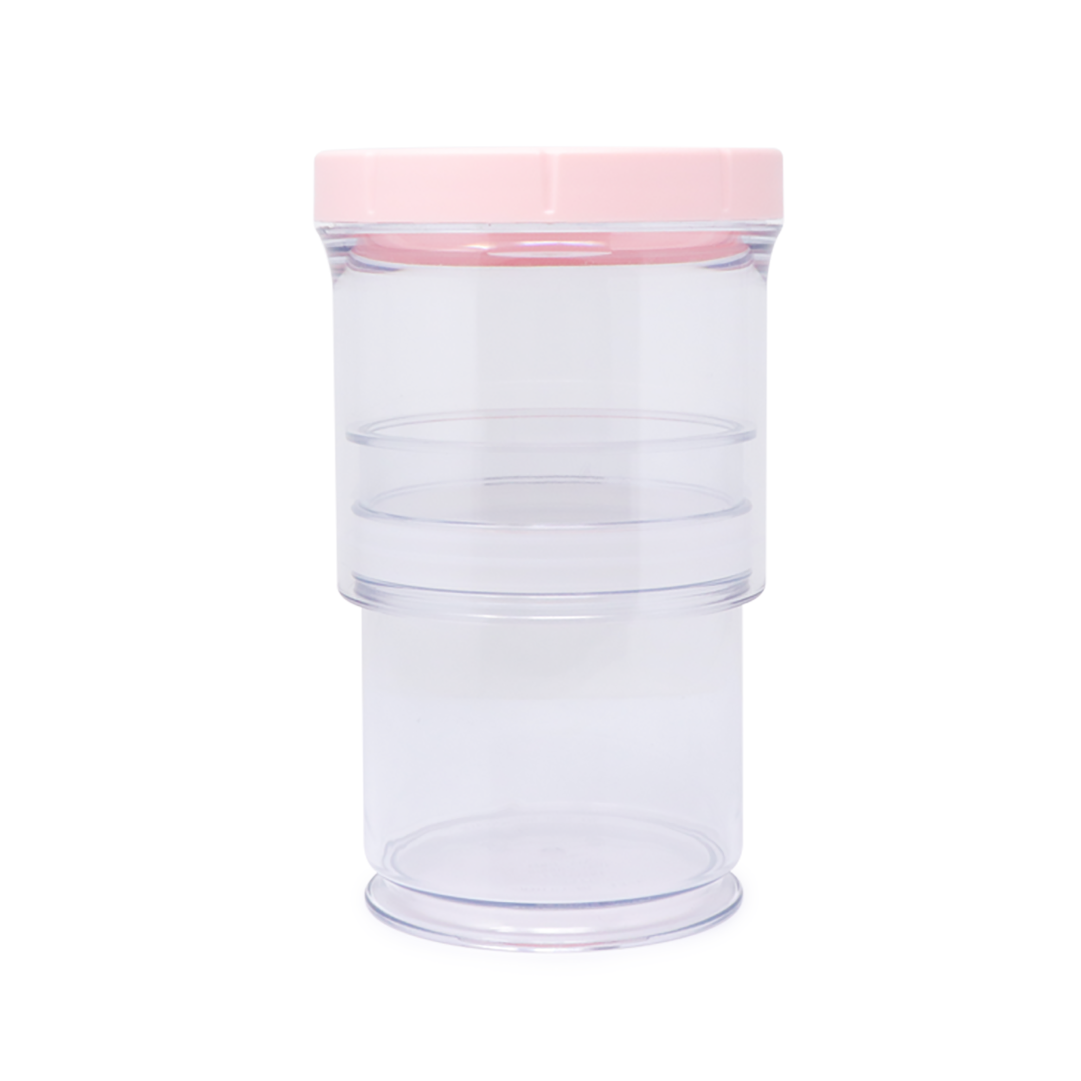 Contenedor Expandible de Plástico - Tapa Rosa