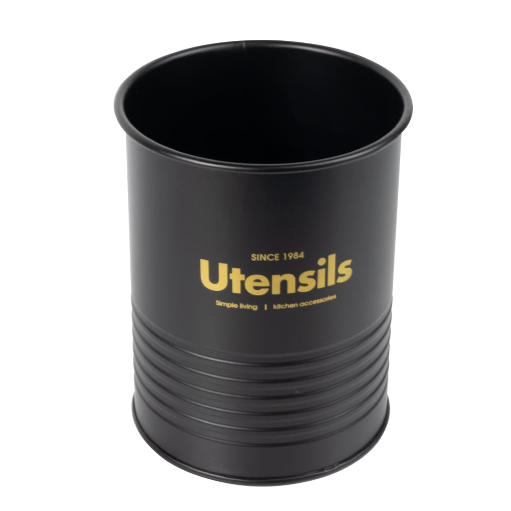 Recipiente Contenedor Metálico Negro - Utensilios