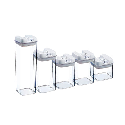 Set de 5 Contenedores de Plástico Multiusos