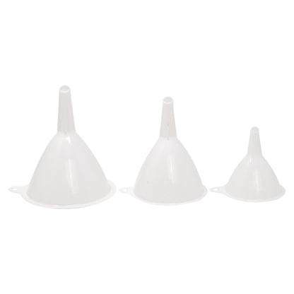 Embudo - Set de 3 Piezas de Plástico Blanco