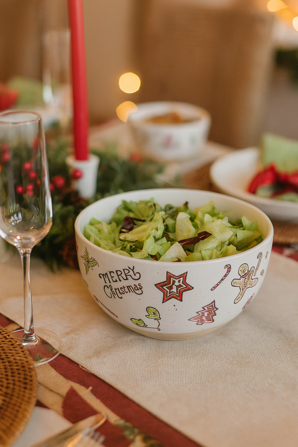 Ensaladera Merry Christmas