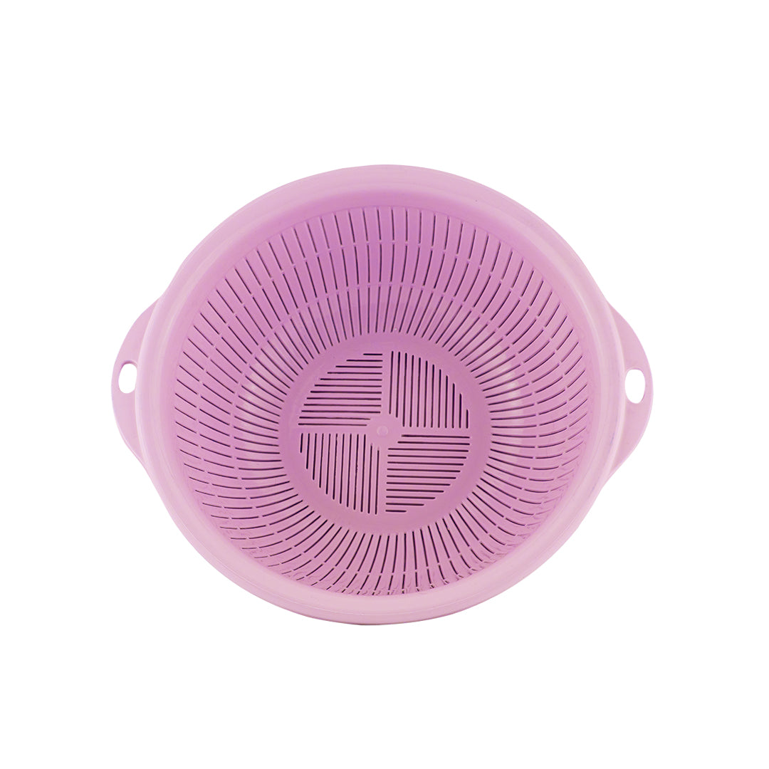 Escurridor de Plástico Redondo Rosa - 32 cm