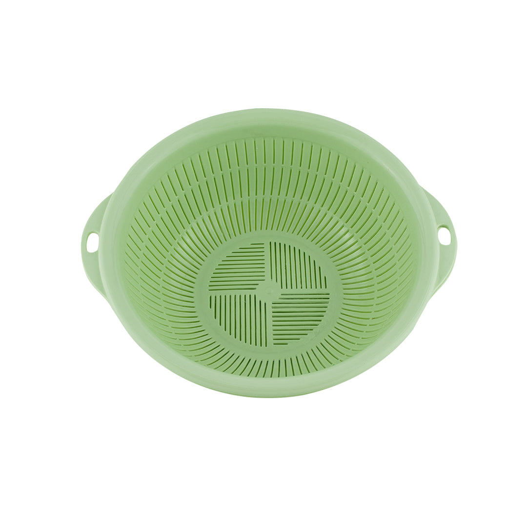 Escurridor de Plástico Redondo Verde - 32 cm