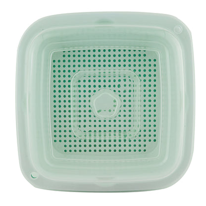 Escurridor de Plástico Cuadrado Verde - 23 cm